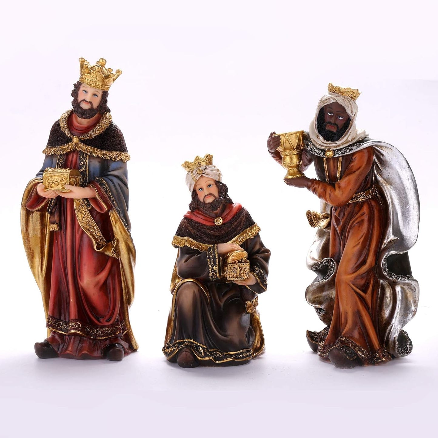 Nativity Set 8.5 inch Resin Stone 11 Figurines, Christmas Decoration Nativity Scene
