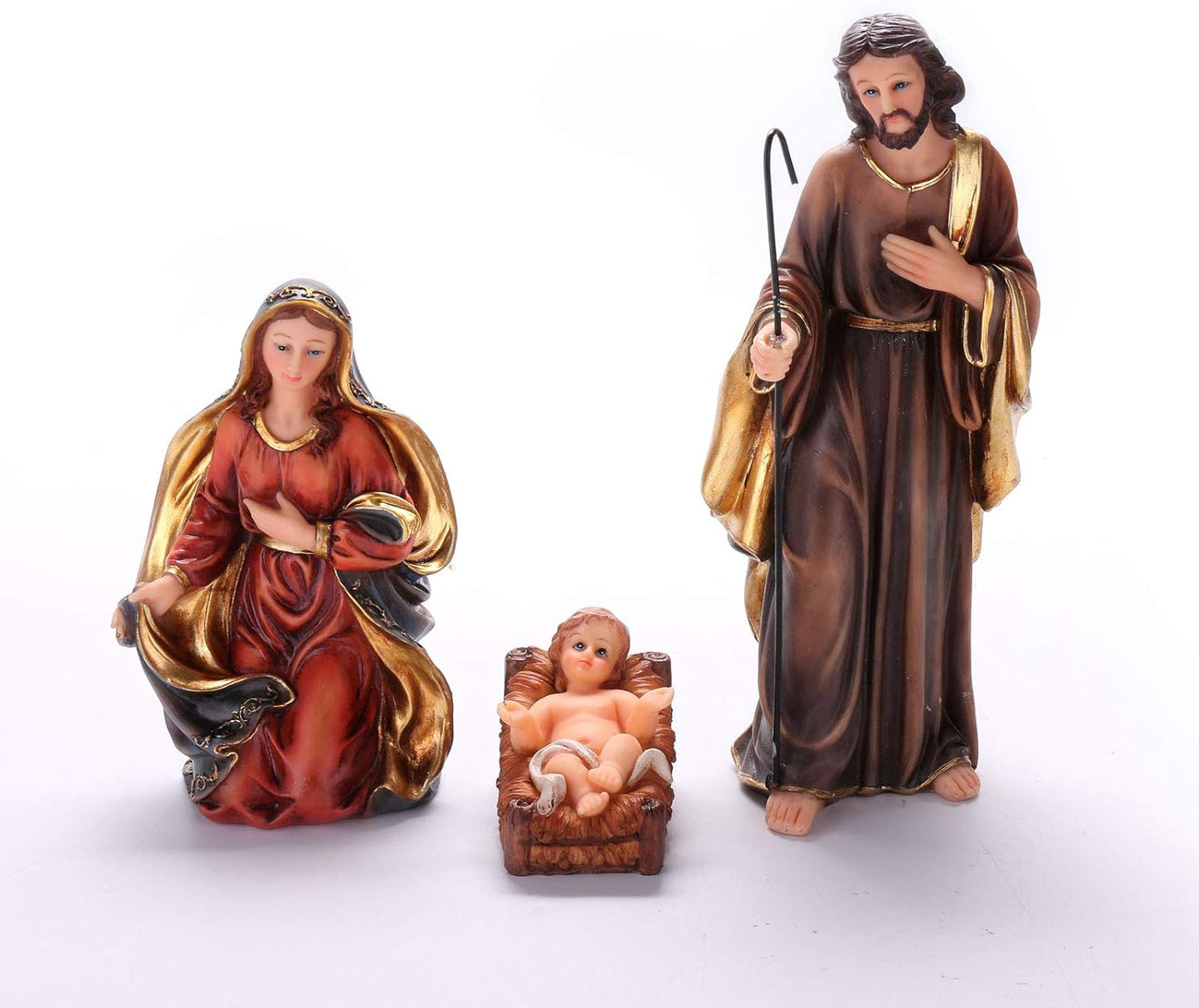 Nativity Set 8.5 inch Resin Stone 11 Figurines, Christmas Decoration Nativity Scene