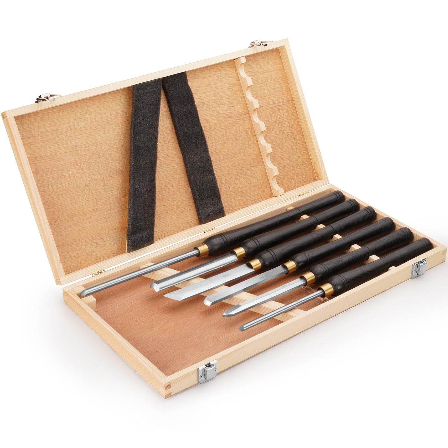 16-to-22-Inch HSS Wood Turning Tools Lathe Chisel Set of 6 pcs