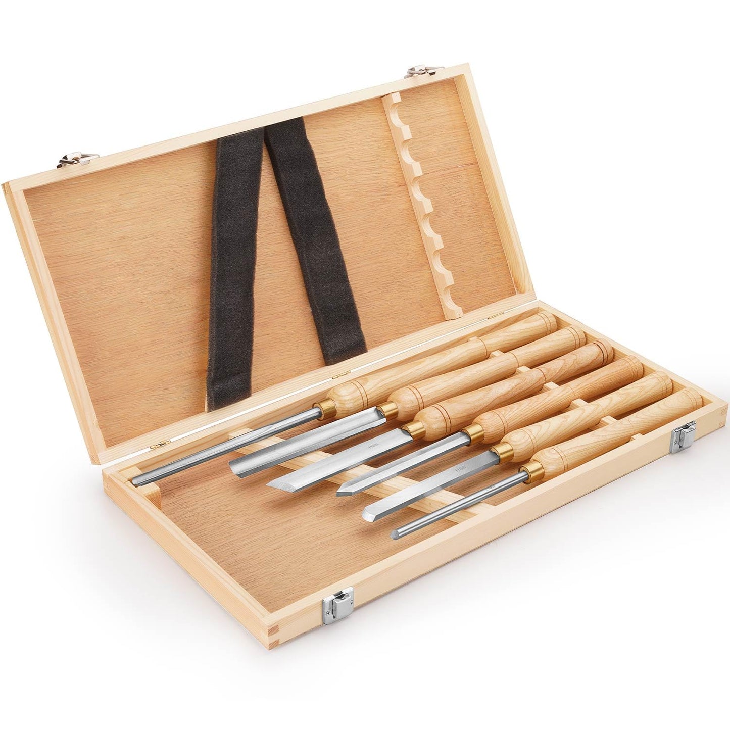 16-to-22-Inch HSS Wood Turning Tools Lathe Chisel Set of 6 pcs