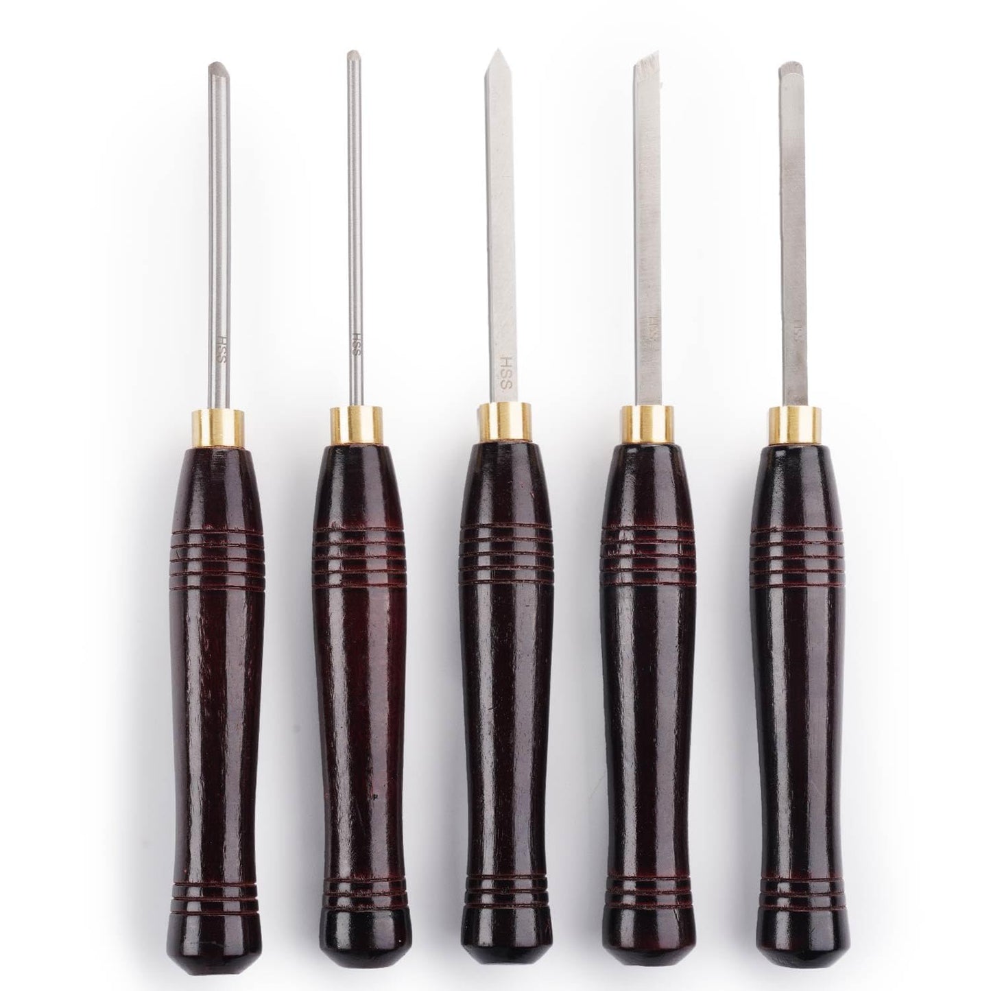 HSS Wood Turning Mini Chisel Set of 5 pcs