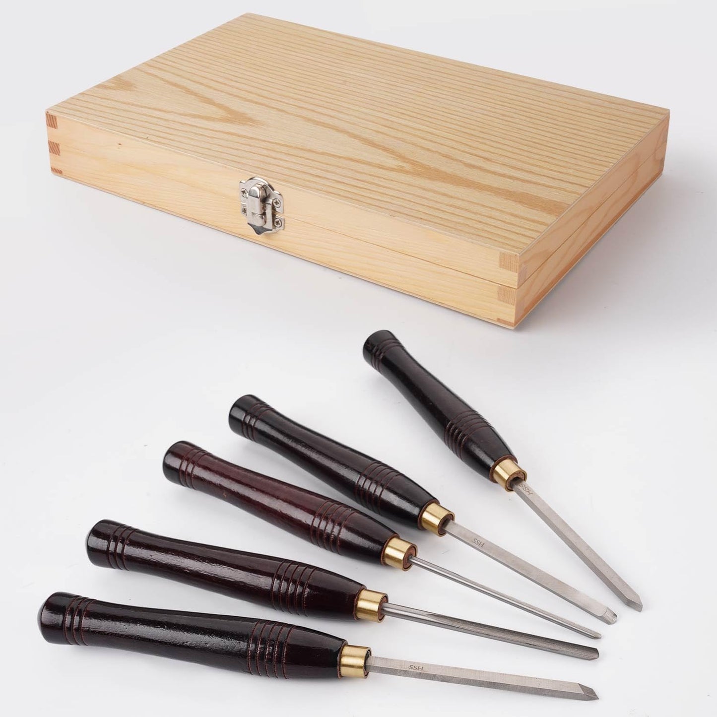 HSS Wood Turning Mini Chisel Set of 5 pcs