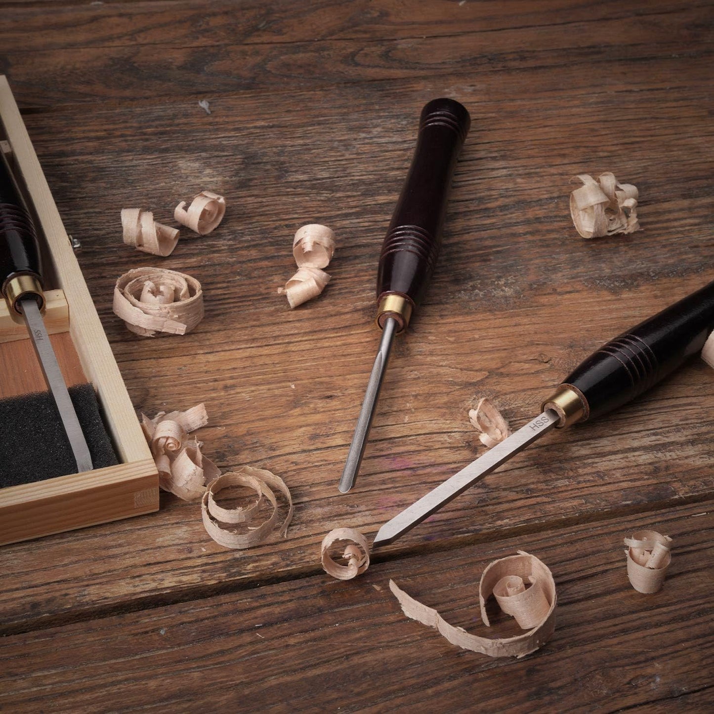 HSS Wood Turning Mini Chisel Set of 5 pcs