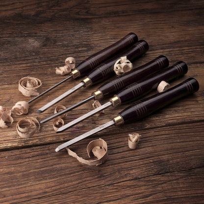 HSS Wood Turning Mini Chisel Set of 5 pcs