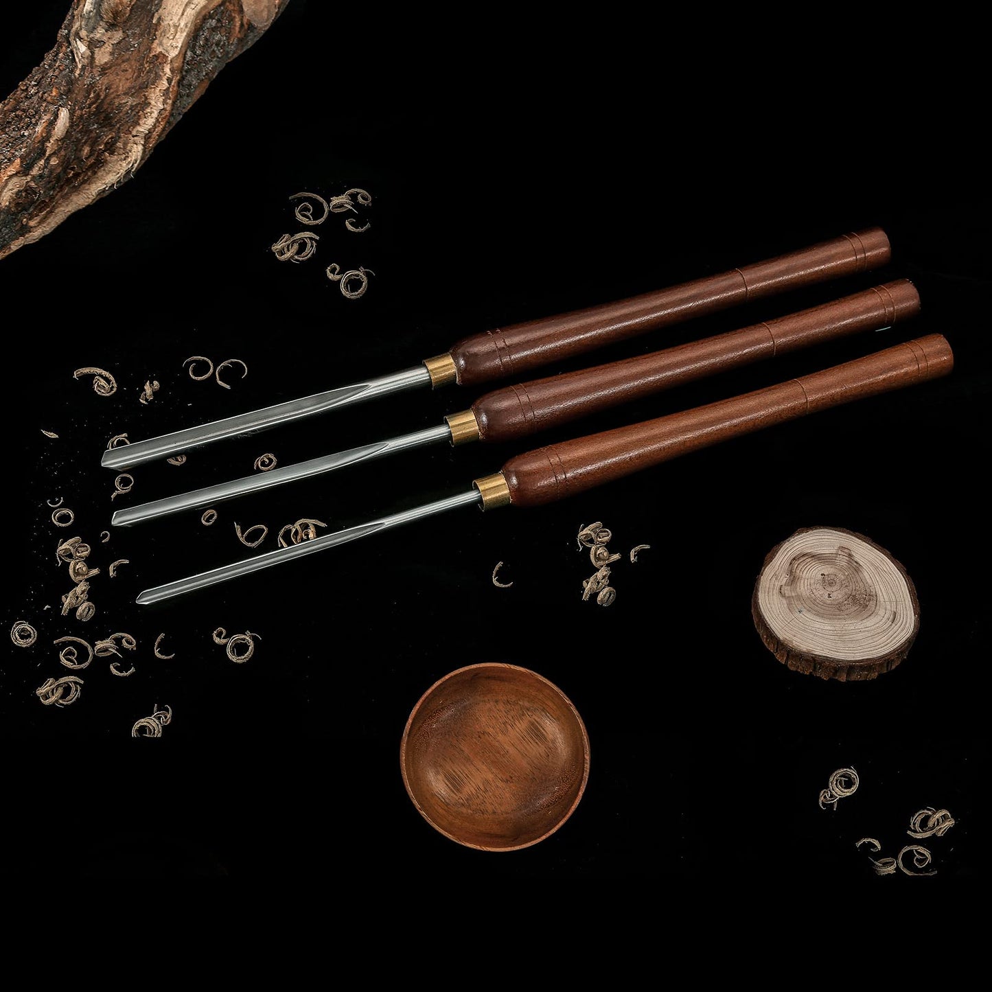 Woodturning Bowl Gouge Set of 3